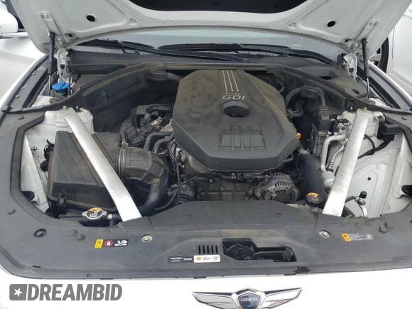 2020 Genesis G70 2.0T with VIN KMTG34LA4LU053431, listed as a Copart auction lot 60697685 with 91,626 mi miles and Salvage title. Bid and sale history available at DreamBid. Image 11.