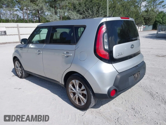 2014 Kia Soul + with VIN KNDJP3A57E7725296, listed as a IAAI auction lot 42084611 with 223,610 mi miles. Bid and sale history available at carsss.com. Image 3.