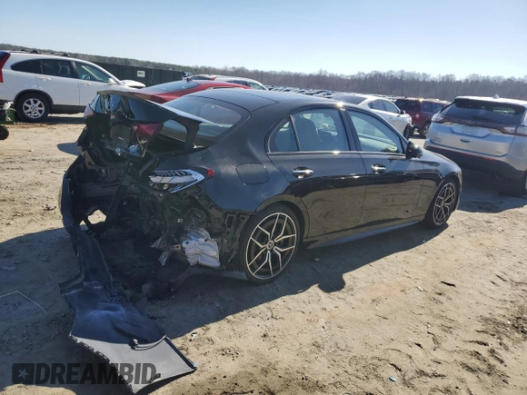 2023 Mercedes-Benz C 300 with VIN W1KAF4GB7PR145520, listed as a Copart auction lot 42082655 with 37,008 mi miles and Salvage title. Bid and sale history available at DreamBid. Image 3.