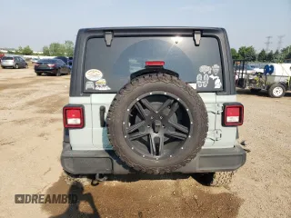 2023 Jeep Wrangler Willys with VIN 1C4HJXDG9PW615072, listed as a Copart auction lot 59606805 with 72,969 mi miles and Salvage title. Bid and sale history available at DreamBid. Image 6.