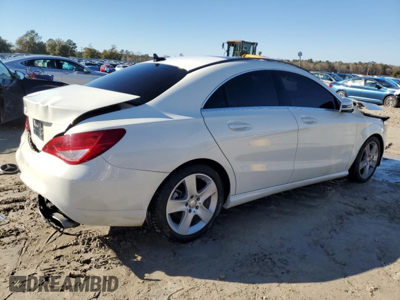 2016 Mercedes-Benz CLA 250 with VIN WDDSJ4EBXGN293738, listed as a Copart auction lot 89341895 with 57,279 mi miles and Salvage Title. Bid and sale history available at DreamBid. Image 3.