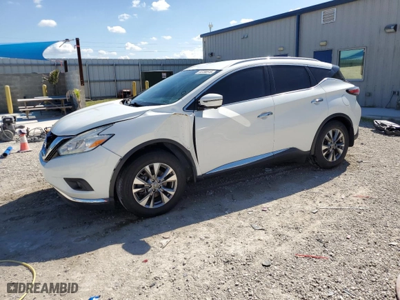 2017 Nissan Murano SL with VIN 5N1AZ2MH7HN153927, listed as a Copart auction lot 44156515 with 114,892 mi miles and Salvage Title. Bid and sale history available at carsss.com. Image 1.
