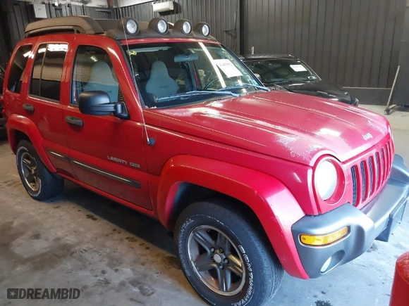 2004 Jeep Liberty Sport with VIN 1J4GL48K84W206909, listed as a IAAI auction lot 41465892 with 144,721 mi miles. Bid and sale history available at carsss.com. Image 1.