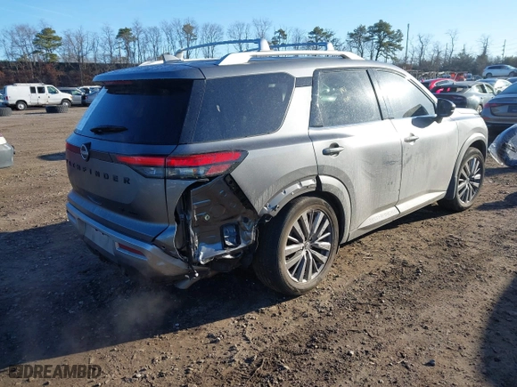 2024 Nissan Pathfinder SL with VIN 5N1DR3CD3RC242490, listed as a IAAI auction lot 41768101 with 12,416 mi miles. Bid and sale history available at carsss.com. Image 4.