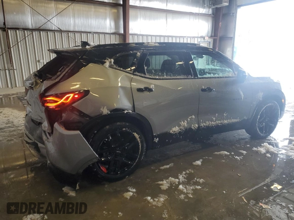 2023 Chevrolet Blazer LT with VIN 3GNKBJR49PS151282, listed as a Copart auction lot 81927014 with 24,773 mi miles and Non repairable. Bid and sale history available at DreamBid. Image 3.