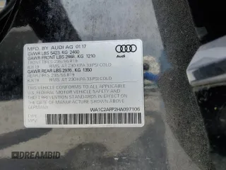 2017 Audi Q5 Premium with VIN WA1C2AFP2HA097106, listed as a Copart auction lot 58935585 with 105,187 mi miles and Salvage title. Bid and sale history available at DreamBid. Image 14.
