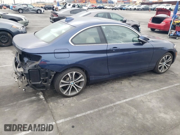 2016 BMW 2 Series 228i z VIN WBA1F9C51GV546640, wystawiony jako Copart lot #55635985 z przebiegiem 78 189 mil mil oraz Szkoda całkowita • Salvage title. Historia ofert i sprzedaży dostępna na DreamBid. Obrazek 3.
