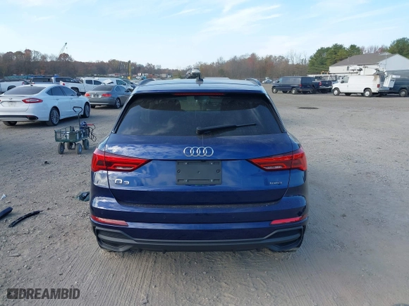 2024 Audi Q3 S line Premium Plus with VIN WA1EECF39R1107267, listed as a IAAI auction lot 40791219 with 26,658 mi miles. Bid and sale history available at carsss.com. Image 16.