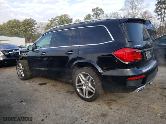 2014 Mercedes-Benz GL-Class GL 550 with VIN 4JGDF7DE4EA362215, listed as a Copart auction lot 43013855 with 113,328 mi miles and Salvage Title. Bid and sale history available at carsss.com. Image 2.