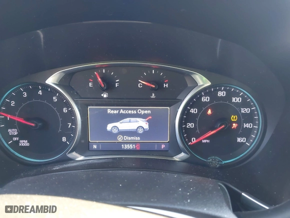 2021 Chevrolet Equinox Premier with VIN 3GNAXNEV6MS158771, listed as a IAAI auction lot 41373425 with 13,551 mi miles. Bid and sale history available at carsss.com. Image 7.