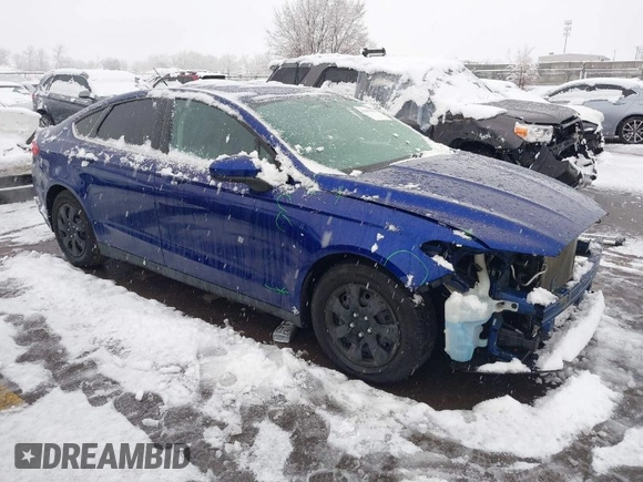 2013 Ford Fusion S with VIN 3FA6P0G75DR328907, listed as a IAAI auction lot 41603863 with 93,481 mi miles. Bid and sale history available at carsss.com. Image 1.