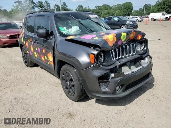 2020 Jeep Renegade Latitude with VIN ZACNJABBXLPM04037, listed as a Copart auction lot 56849225 with 30,738 mi miles and Salvage title. Bid and sale history available at DreamBid. Image 14.