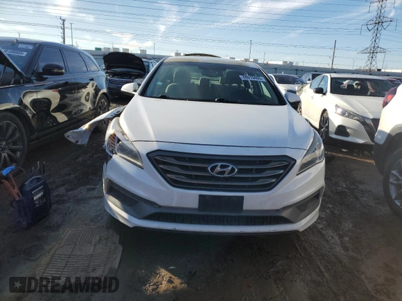 2016 Hyundai Sonata Sport with VIN 5NPE34AF5GH391120, listed as a Copart auction lot 48019405 with 78,172 mi miles and Salvage Title. Bid and sale history available at DreamBid. Image 5.