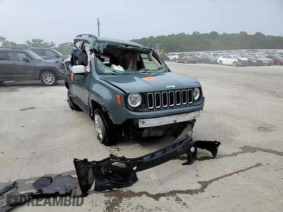 2018 Jeep Renegade Latitude with VIN ZACCJBBB6JPH56383, listed as a Copart auction lot 60690615 with Not provided miles and Non repairable. Bid and sale history available at DreamBid. Image 14.