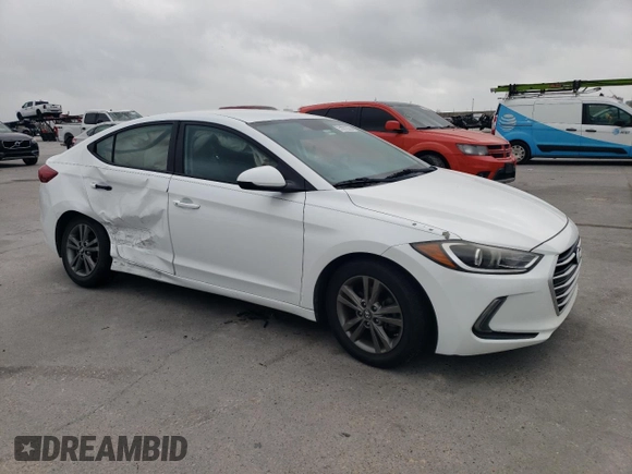2017 Hyundai Elantra SE with VIN 5NPD84LF4HH115698, listed as a Copart auction lot 51872295 with 53,587 mi miles and Salvage Title. Bid and sale history available at DreamBid. Image 4.