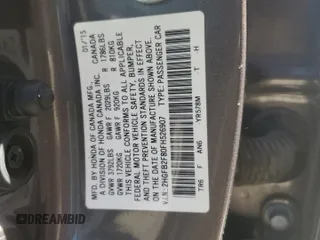 2015 Honda Civic EX with VIN 2HGFB2F80FH526907, listed as a Copart auction lot 46945025 with 78,764 mi miles and Salvage Title. Bid and sale history available at DreamBid. Image 14.