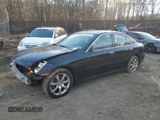 2006 Infiniti G35 with VIN JNKCV51F36M616998, listed as a Copart auction lot 46260875 with 204,860 mi miles and Salvage Title. Bid and sale history available at carsss.com. Image 1.
