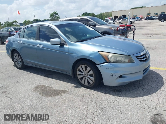 2011 Honda Accord EX-L with VIN 1HGCP3F82BA014374, listed as a IAAI auction lot 42714947 with 201,059 mi miles and . Bid and sale history available at DreamBid. Image 1.
