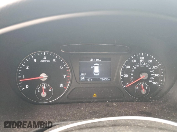 2020 Kia Sorento L with VIN 5XYPG4A33LG628174, listed as a Copart auction lot 47165105 with 73,402 mi miles and Salvage Title. Bid and sale history available at carsss.com. Image 9.
