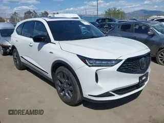 2023 Acura MDX w/A-Spec Package with VIN 5J8YE1H06PL038194, listed as a IAAI auction lot 41966274 with 13,998 mi miles. Bid and sale history available at carsss.com. Image 1.