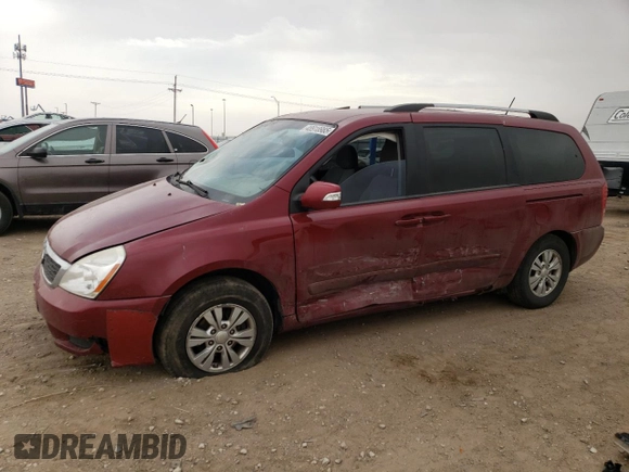 2012 Kia Sedona LX with VIN KNDMG4C77C6501093, listed as a Copart auction lot 48918985 with 194,364 mi miles and Salvage Title. Bid and sale history available at carsss.com. Image 1.