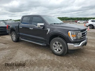 2021 Ford F-150 XL with VIN 1FTFW1E56MFA78191, listed as a Copart auction lot 57582025 with 92,347 mi miles and Salvage title. Bid and sale history available at DreamBid. Image 4.