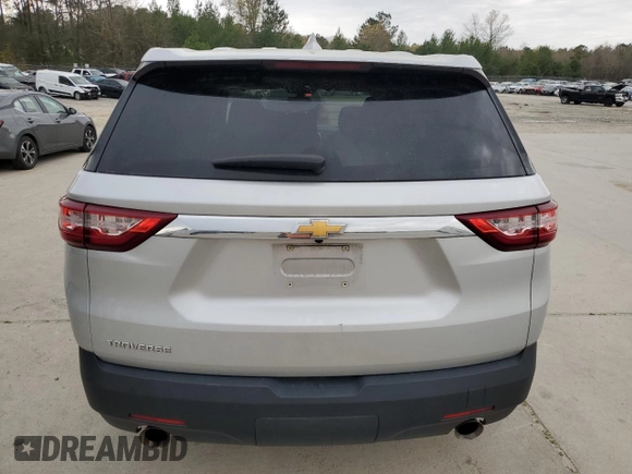 2019 Chevrolet Traverse LS with VIN 1GNERFKW8KJ145727, listed as a Copart auction lot 50228015 with 132,212 mi miles and Salvage Title. Bid and sale history available at carsss.com. Image 6.