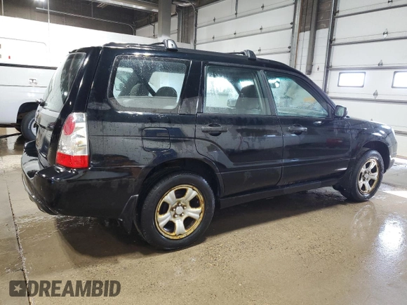 2007 Subaru Forester X with VIN JF1SG63637H705612, listed as a Copart auction lot 76387234 with 136,300 mi miles and Salvage Title. Bid and sale history available at carsss.com. Image 3.