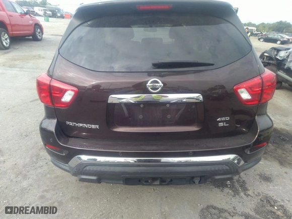 2019 Nissan Pathfinder S with VIN 5N1DR2MM3KC595925, listed as a IAAI auction lot 40281309 with NaN miles. Bid and sale history available at carsss.com. Image 17.