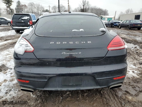2014 Porsche Panamera with VIN WP0AA2A70EL005374, listed as a Copart auction lot 44396795 with 78,414 mi miles and Salvage Title. Bid and sale history available at carsss.com. Image 6.