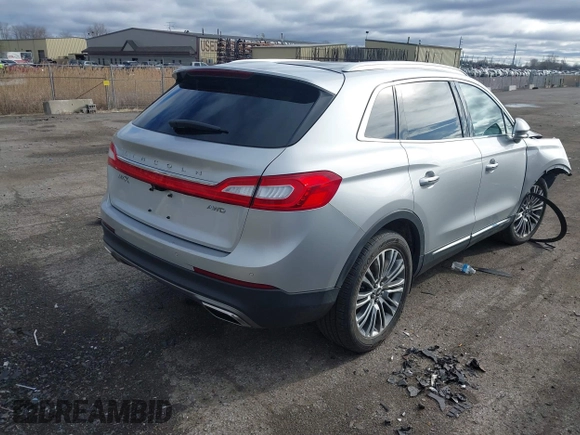 2016 Lincoln MKX Reserve with VIN 2LMTJ8LRXGBL76149, listed as a IAAI auction lot 41917774 with 90,736 mi miles and . Bid and sale history available at DreamBid. Image 4.