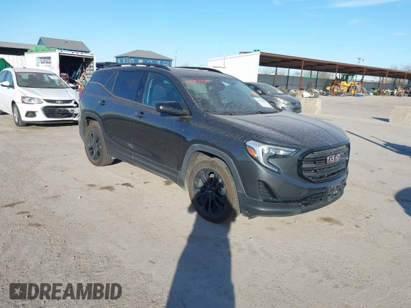 2020 GMC Terrain SLE with VIN 3GKALMEV7LL142753, listed as a IAAI auction lot 41815055 with 92,003 mi miles. Bid and sale history available at carsss.com. Image 1.