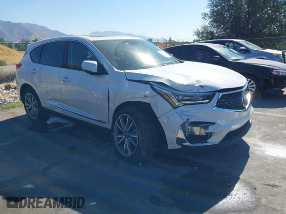 2020 Acura RDX Technology with VIN 5J8TC2H59LL025306, listed as a IAAI auction lot 40573920 with 15,545 mi miles and . Bid and sale history available at DreamBid. Image 1.