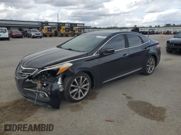 2017 Hyundai Azera with VIN KMHFG4JG6HA591509, listed as a Copart auction lot 47174805 with 130,670 mi miles and Salvage Title. Bid and sale history available at carsss.com. Image 1.