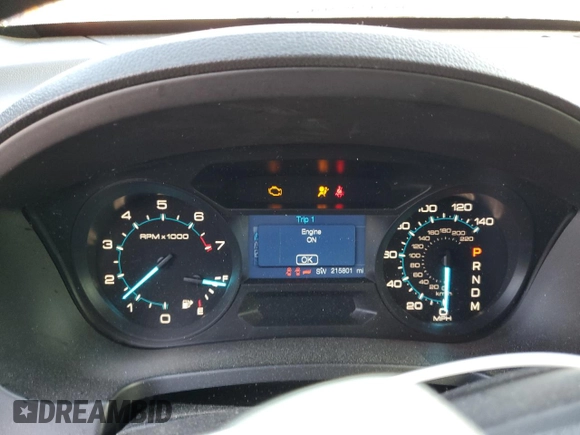 2014 Ford Explorer with VIN 1FM5K7B80EGA20562, listed as a Copart auction lot 59628655 with 215,801 mi miles and Salvage title. Bid and sale history available at DreamBid. Image 9.