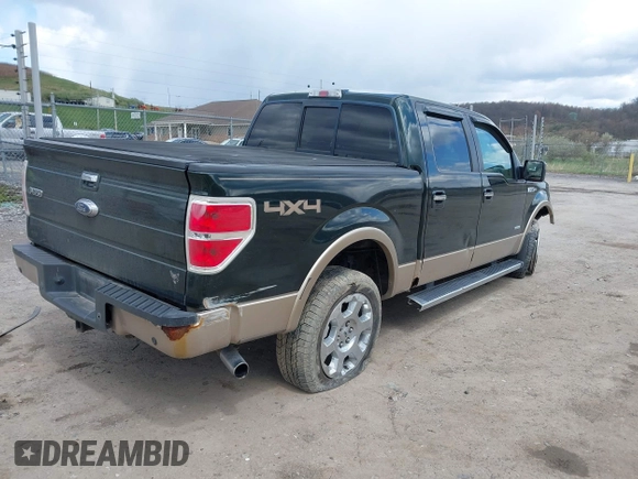 2012 Ford F-150 XL with VIN 1FTFW1ET1CFB62397, listed as a IAAI auction lot 42017950 with 206,207 mi miles. Bid and sale history available at carsss.com. Image 4.