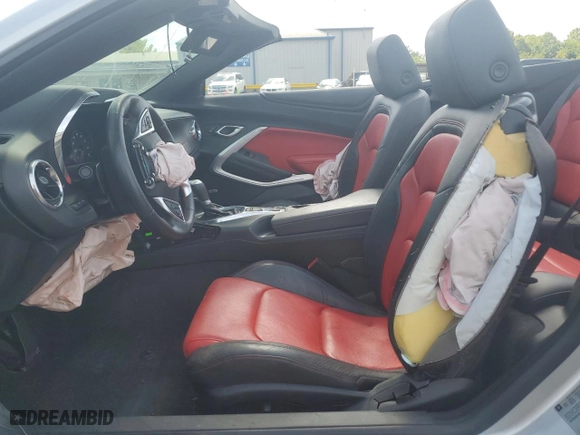 2016 Chevrolet Camaro 2LT with VIN 1G1FD3DS1G0161231, listed as a Copart auction lot 65460884 with 0 mi miles and Salvage Title. Bid and sale history available at carsss.com. Image 7.