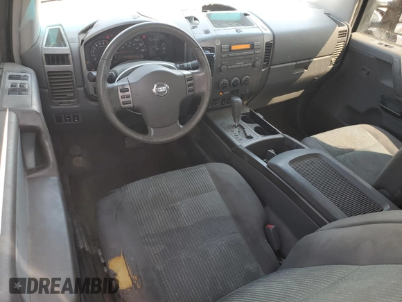 2005 Nissan Titan SE with VIN 1N6AA06B25N551841, listed as a Copart auction lot 62160285 with 167,019 mi miles and Salvage title. Bid and sale history available at DreamBid. Image 8.
