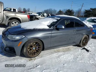 2017 BMW 2 Series M240i xDrive with VIN WBA2G3C3XHV986824, listed as a Copart auction lot 41474505 with 44,137 mi miles and Salvage Title. Bid and sale history available at carsss.com. Image 1.