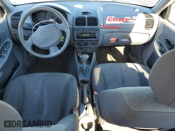 2005 Hyundai Accent GLS with VIN KMHCG45C85U579253, listed as a Copart auction lot 44936145 with 197,561 mi miles and Clean Title. Bid and sale history available at carsss.com. Image 8.