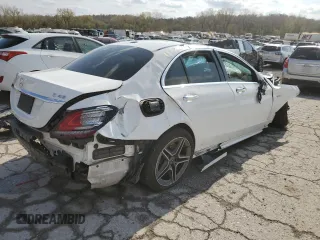 2020 Mercedes-Benz C 43 AMG with VIN 55SWF6EB7LU333645, listed as a Copart auction lot 78242914 with Not provided miles and Salvage title. Bid and sale history available at DreamBid. Image 3.
