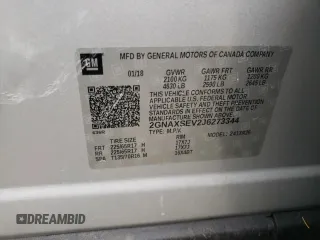 2018 Chevrolet Equinox LT with VIN 2GNAXSEV2J6273344, listed as a Copart auction lot 54433804 with 36,303 mi miles and Salvage Title. Bid and sale history available at carsss.com. Image 16.