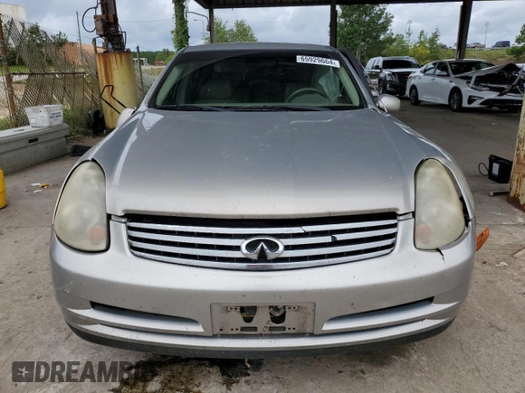 2004 Infiniti G35 w/Leather with VIN JNKCV51E64M614618, listed as a Copart auction lot 65929664 with 340,639 mi miles and Salvage Title. Bid and sale history available at DreamBid. Image 5.
