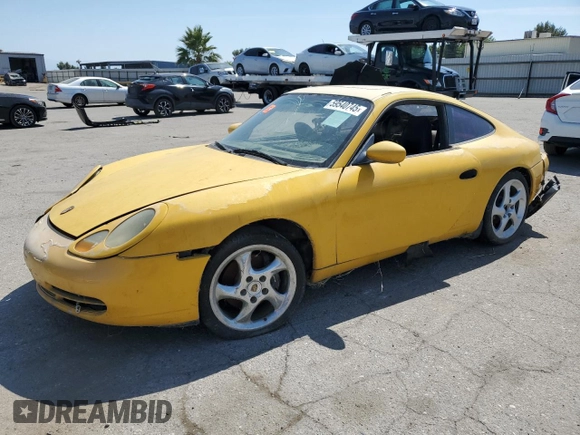 1999 Porsche 911 z VIN WP0AA2998XS620298, wystawiony jako Copart lot #59540745 z przebiegiem Nie podano mil oraz Szkoda całkowita • Salvage title. Historia ofert i sprzedaży dostępna na DreamBid. Obrazek 1.