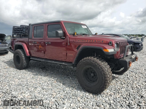 2021 Jeep Gladiator Mojave with VIN 1C6JJTEG9ML552066, listed as a Copart auction lot 63480955 with 55,677 mi miles and Salvage title. Bid and sale history available at DreamBid. Image 4.