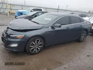 2020 Chevrolet Malibu RS with VIN 1G1ZG5ST0LF143130, listed as a Copart auction lot 43481565 with 56,137 mi miles and Salvage Title. Bid and sale history available at DreamBid. Image 1.