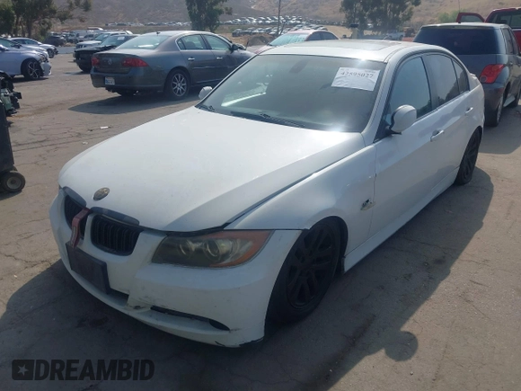 2007 BMW 3 Series 328i with VIN WBAVC53517FZ76519, listed as a IAAI auction lot 42595027 with Not provided miles and . Bid and sale history available at DreamBid. Image 2.