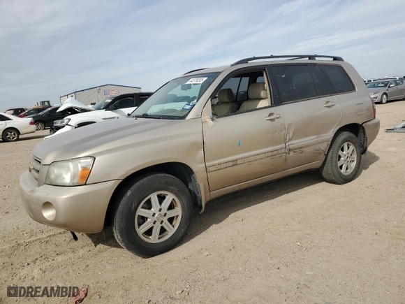 2006 Toyota Highlander with VIN JTEGP21A260119640, listed as a Copart auction lot 44579205 with 164,728 mi miles and Salvage Title. Bid and sale history available at carsss.com. Image 1.