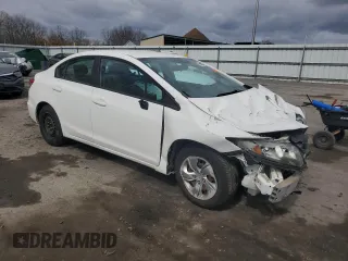 2014 Honda Civic Sedan LX with VIN 2HGFB2F52EH514682, listed as a Copart auction lot 50954965 with 134,401 mi miles and Salvage Title. Bid and sale history available at carsss.com. Image 4.