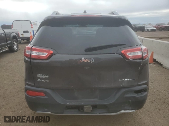 2017 Jeep Cherokee Limited with VIN 1C4PJMDS3HW594350, listed as a Copart auction lot 55573085 with 115,796 mi miles and Salvage title. Bid and sale history available at DreamBid. Image 6.